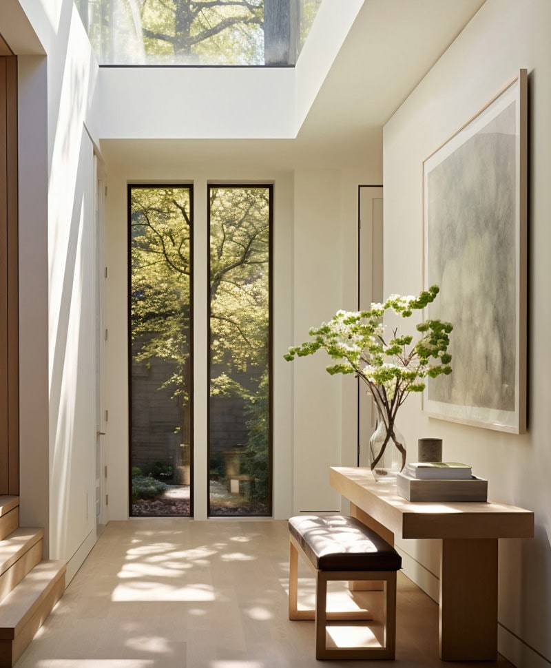 VESTIBULO MODERNO DE UNA VIVIENDA